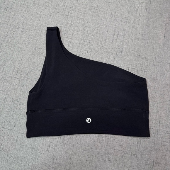 Lululemon Black Align Bra Asymmetrical Light Support A/B Cup Size 6 - Picture 5 of 9